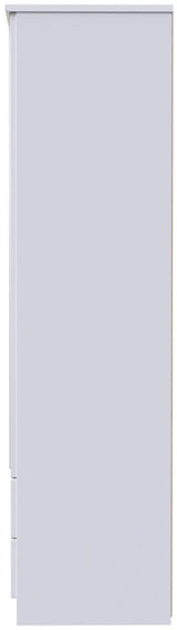 Camden Tall Mirrored 2 Drawer 2 Door Double Wardrobe