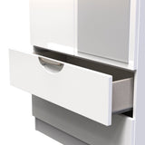 Camden Tall Mirrored 2 Drawer 2 Door Double Wardrobe