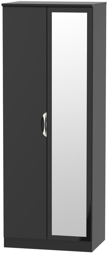 Camden Tall Mirrored 2 Door Double Wardrobe
