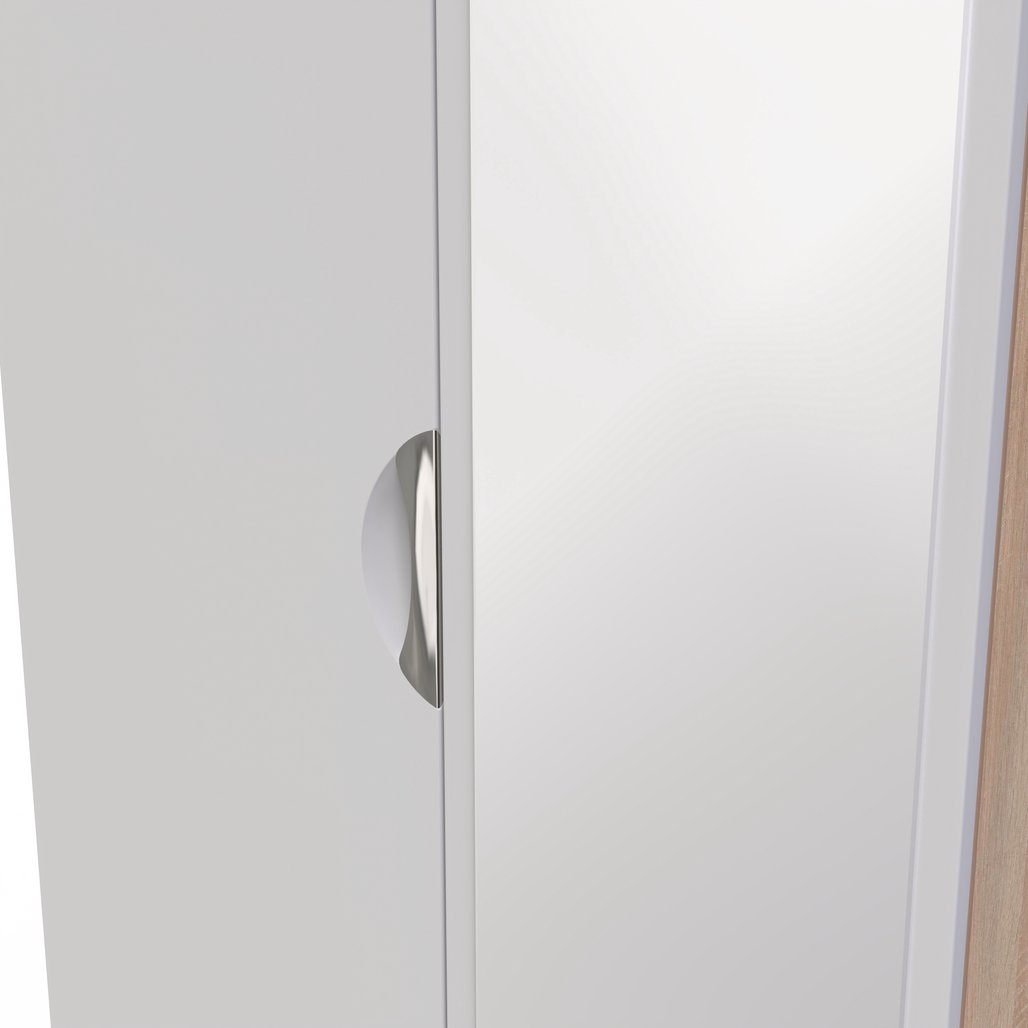 Camden Tall Mirrored 2 Door Double Wardrobe