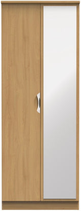 Camden Tall Mirrored 2 Door Double Wardrobe