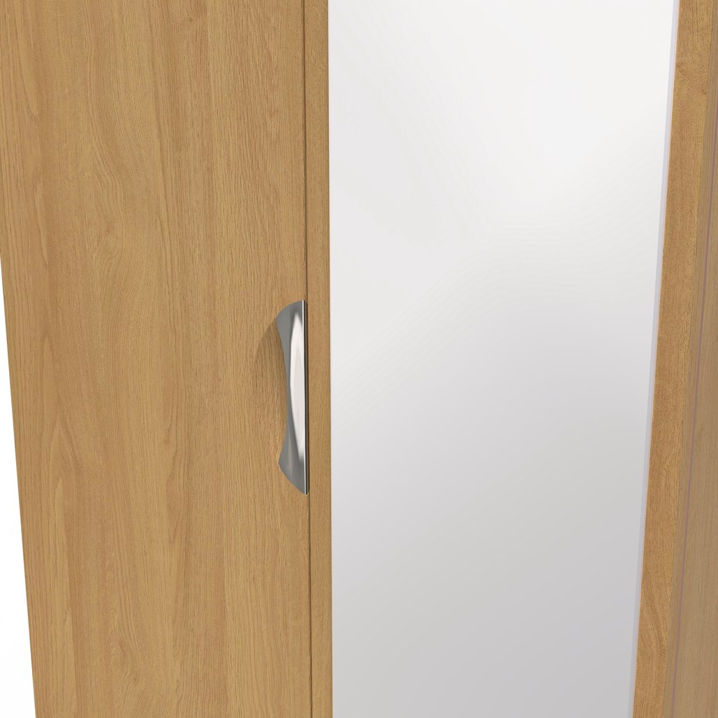 Camden Tall Mirrored 2 Door Double Wardrobe