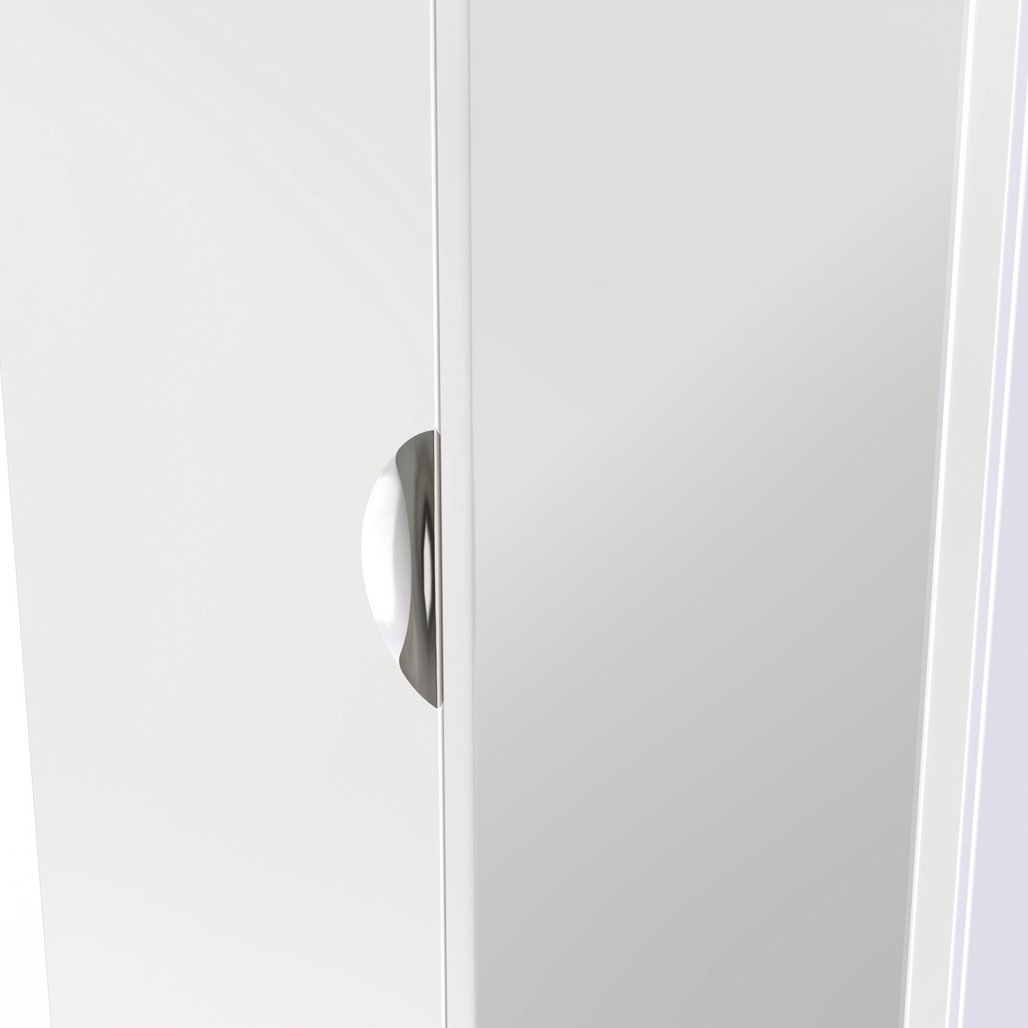 Camden Tall Mirrored 2 Door Double Wardrobe
