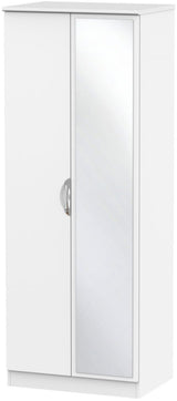Camden Tall Mirrored 2 Door Double Wardrobe