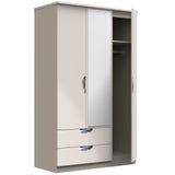 Camden 3 Door 2 Drawer Mirrored Wardrobe