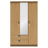 Camden 3 Door 2 Drawer Mirrored Wardrobe