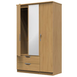 Camden 3 Door 2 Drawer Mirrored Wardrobe