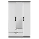 Camden 3 Door 2 Drawer Mirrored Wardrobe