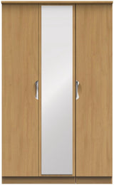 Camden Mirrored 3 Door Triple Wardrobe