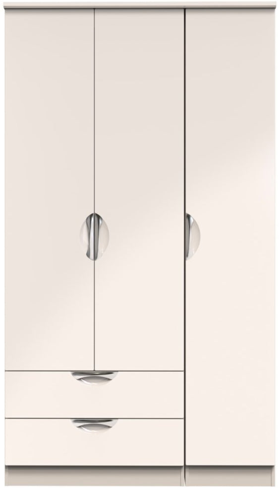 Camden Tall Large 2 Drawer 3 Door Triple Wardrobe