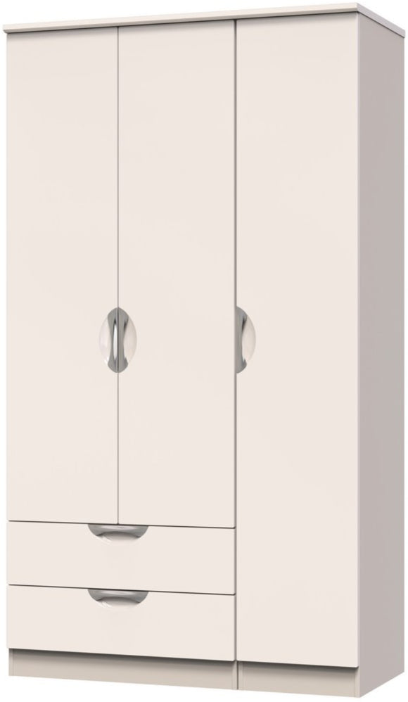 Camden Tall Large 2 Drawer 3 Door Triple Wardrobe