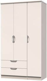 Camden Tall Large 2 Drawer 3 Door Triple Wardrobe