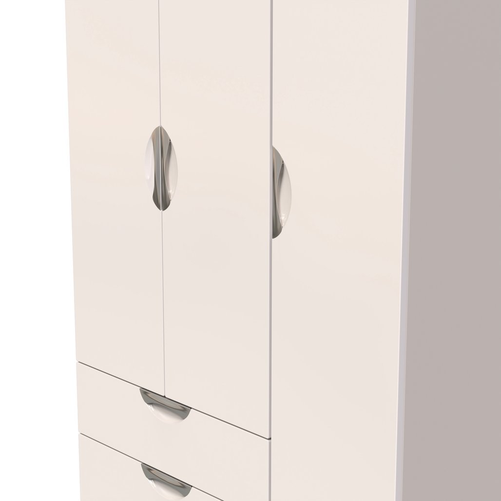 Camden Tall Large 2 Drawer 3 Door Triple Wardrobe
