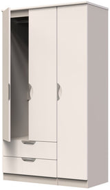 Camden Tall Large 2 Drawer 3 Door Triple Wardrobe