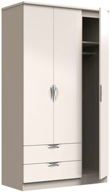 Camden Tall Large 2 Drawer 3 Door Triple Wardrobe