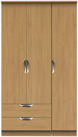 Camden Tall Large 2 Drawer 3 Door Triple Wardrobe