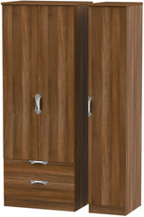 Camden Tall Large 2 Drawer 3 Door Triple Wardrobe