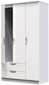 Camden Tall Large 2 Drawer 3 Door Triple Wardrobe