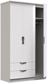Camden Tall Large 2 Drawer 3 Door Triple Wardrobe
