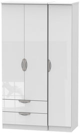 Camden Tall Large 2 Drawer 3 Door Triple Wardrobe