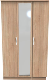 Camden Tall Mirrored 3 Door Triple Wardrobe