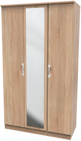 Camden Tall Mirrored 3 Door Triple Wardrobe