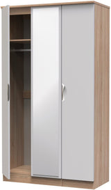 Camden Tall Mirrored 3 Door Triple Wardrobe