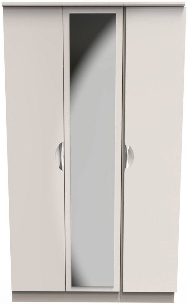 Camden Tall Mirrored 3 Door Triple Wardrobe