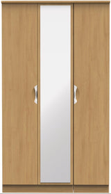 Camden Tall Mirrored 3 Door Triple Wardrobe