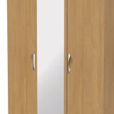 Camden Tall Mirrored 3 Door Triple Wardrobe