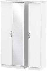 Camden Tall Mirrored 3 Door Triple Wardrobe