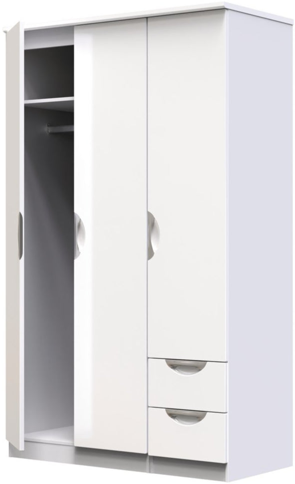 Camden 2 Drawer 3 Door Triple Wardrobe