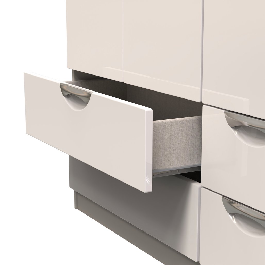 Camden 4 Drawer 3 Door Triple Wardrobe