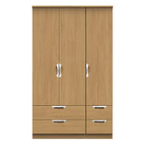 Camden 4 Drawer 3 Door Triple Wardrobe