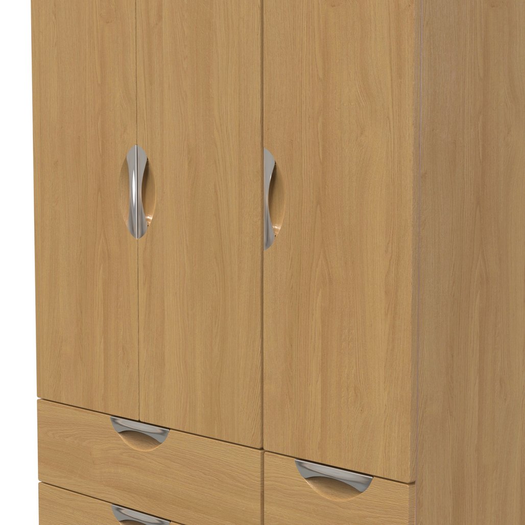 Camden 4 Drawer 3 Door Triple Wardrobe
