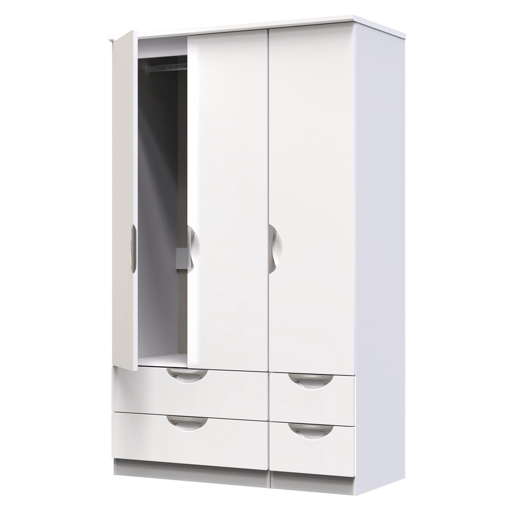 Camden 4 Drawer 3 Door Triple Wardrobe