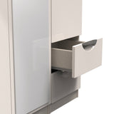 Camden Mirrored Small 2 Drawer 3 Door Triple Wardrobe