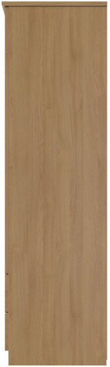 Camden Mirrored Small 2 Drawer 3 Door Triple Wardrobe
