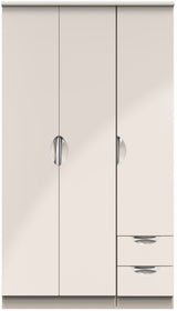 Camden Tall Small 2 Drawer 3 Door Triple Wardrobe