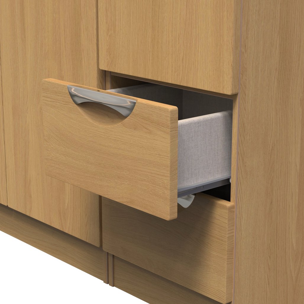 Camden Tall Small 2 Drawer 3 Door Triple Wardrobe