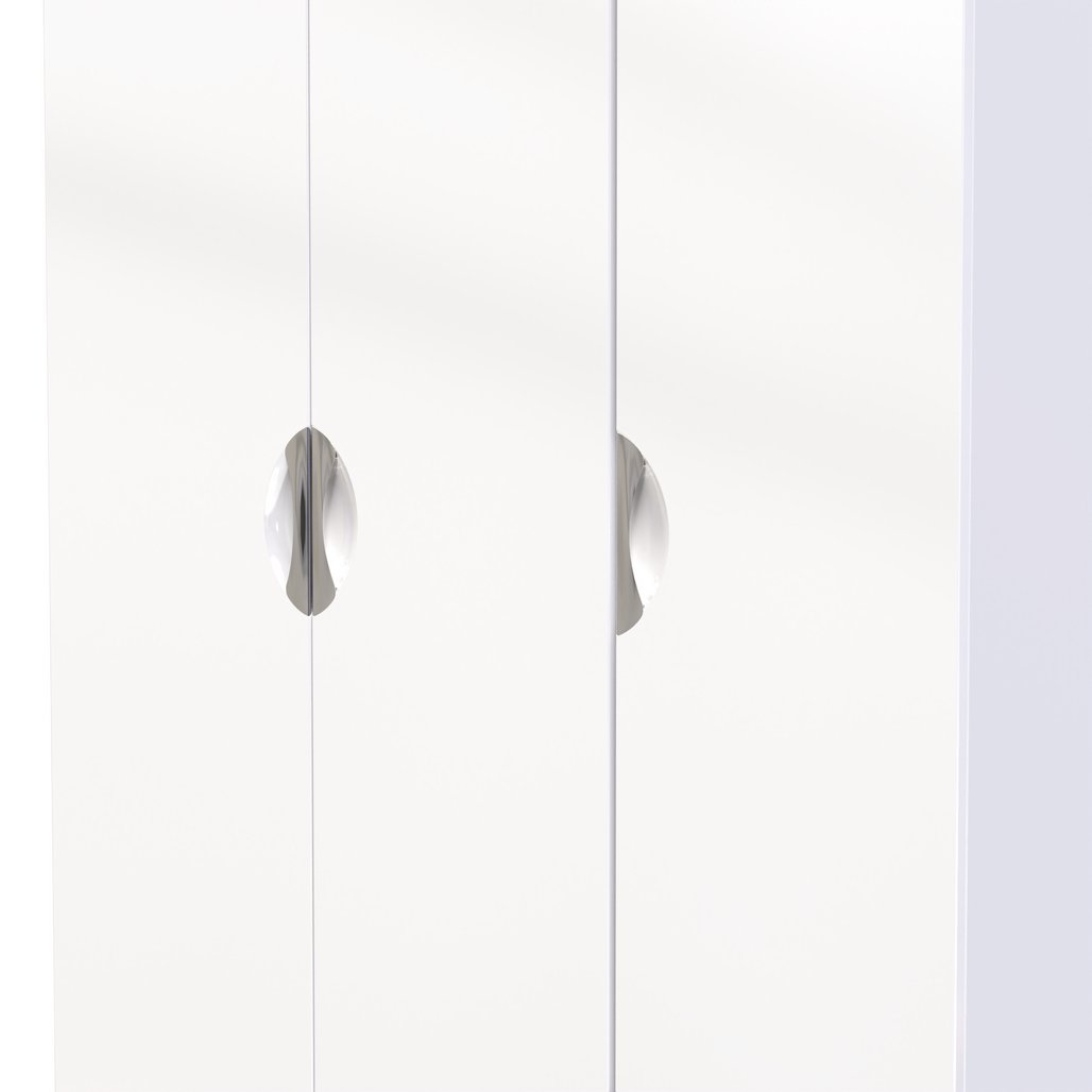 Camden Tall Small 2 Drawer 3 Door Triple Wardrobe