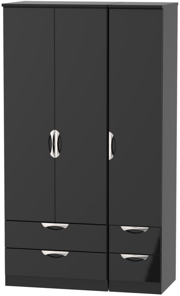 Camden Tall 4 Drawer 3 Door Triple Wardrobe