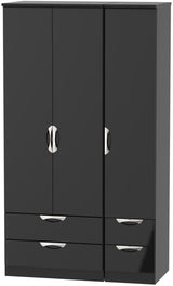 Camden Tall 4 Drawer 3 Door Triple Wardrobe