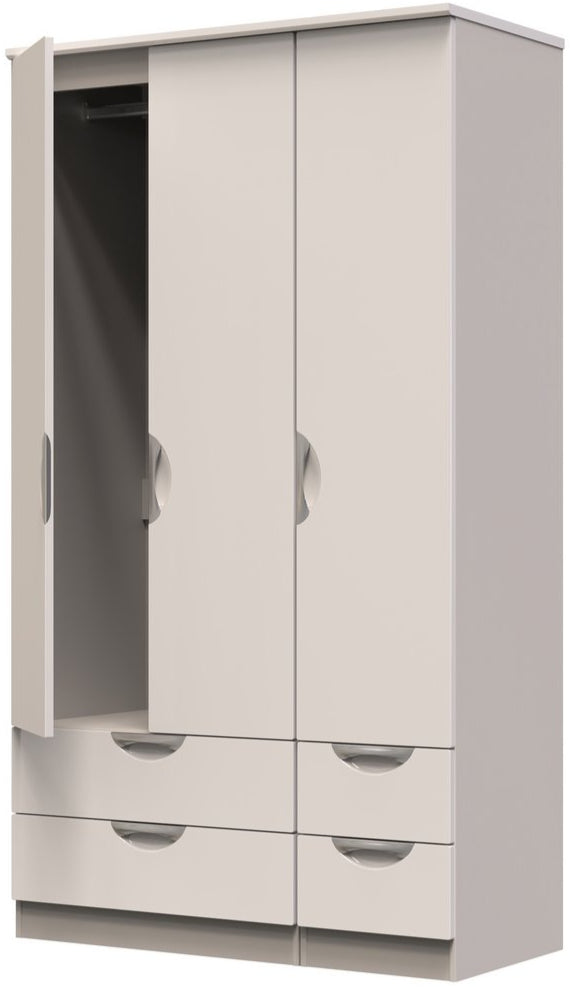 Camden Tall 4 Drawer 3 Door Triple Wardrobe