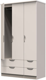 Camden Tall 4 Drawer 3 Door Triple Wardrobe