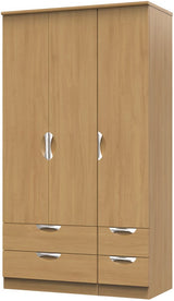 Camden Tall 4 Drawer 3 Door Triple Wardrobe