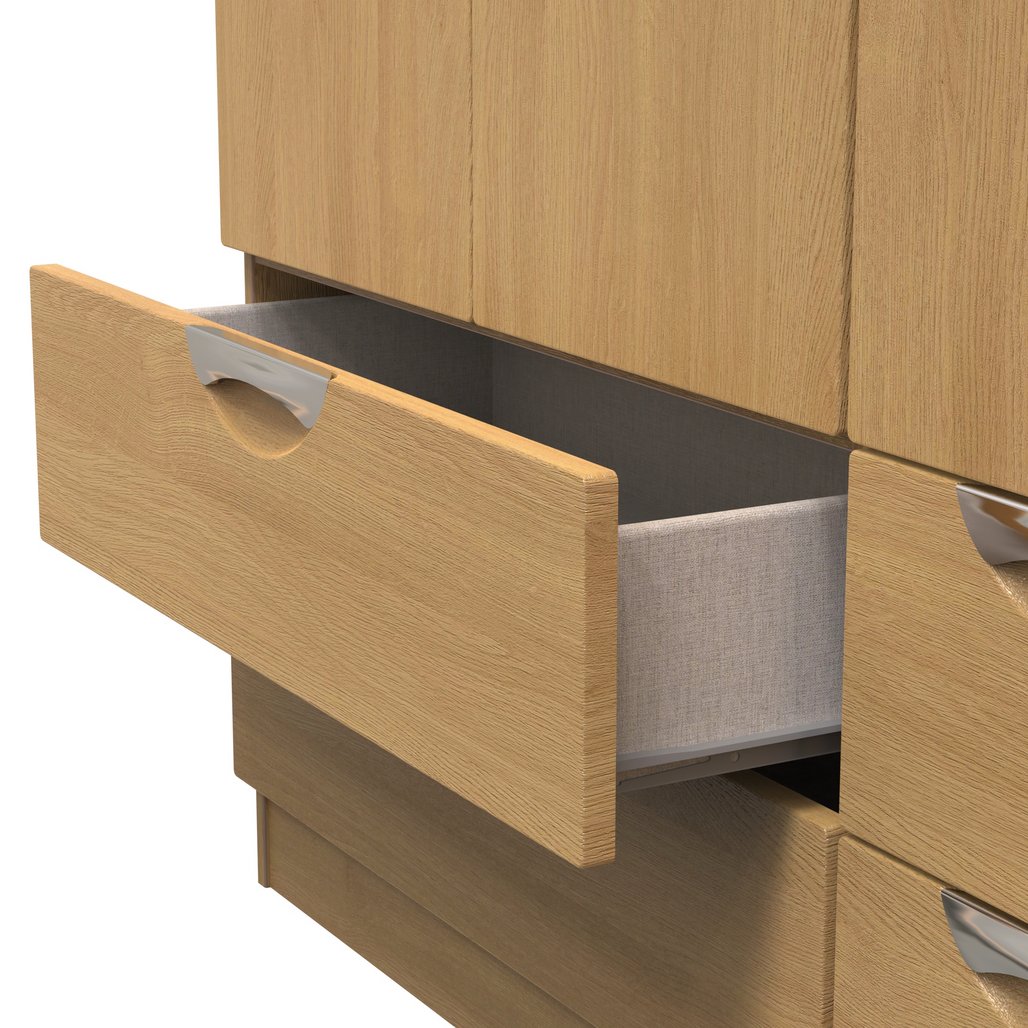 Camden Tall 4 Drawer 3 Door Triple Wardrobe