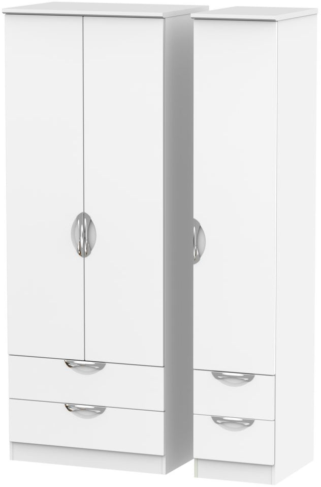 Camden Tall 4 Drawer 3 Door Triple Wardrobe