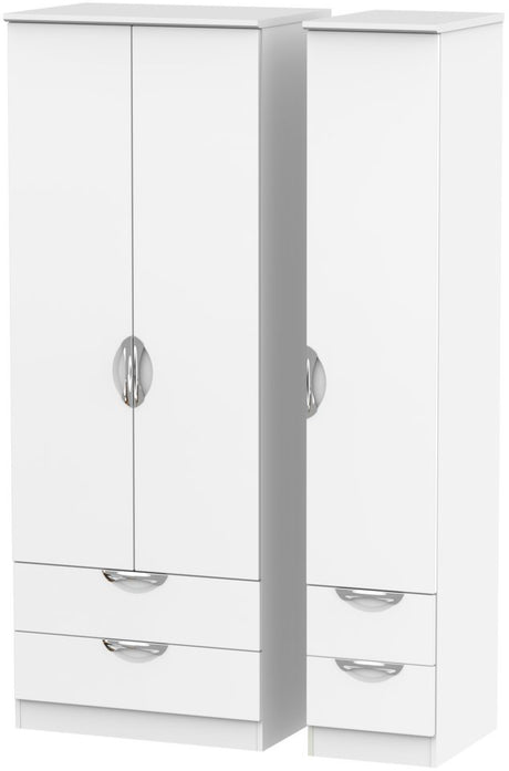 Camden Tall 4 Drawer 3 Door Triple Wardrobe