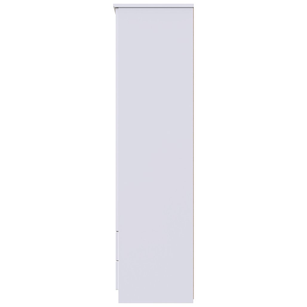 Camden Tall Mirrored 4 Drawer 3 Door Triple Wardrobe